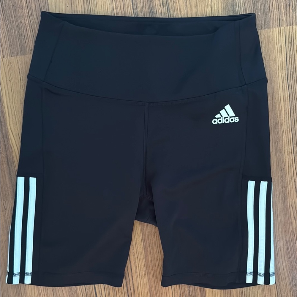 Adidas Black Athletic Shorts with Compression Fit